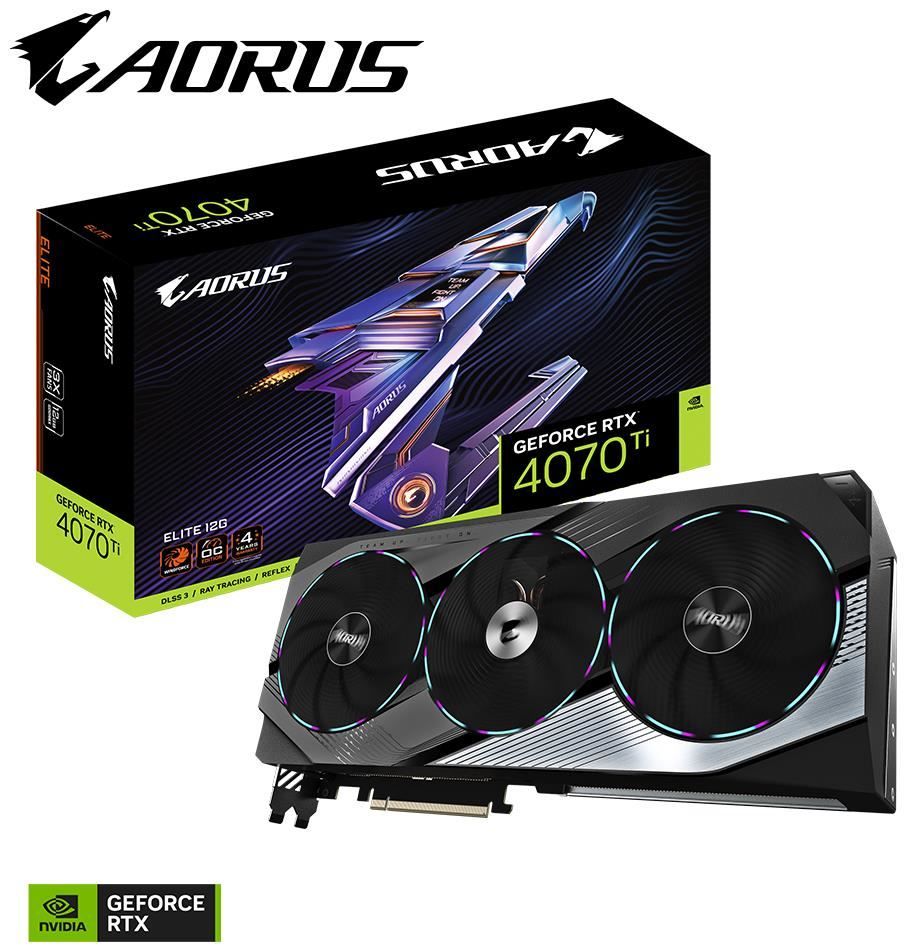 GIGABYTE AORUS GeForce RTX 4070 Ti ELITE 12G 12GB – Top Gaming PC